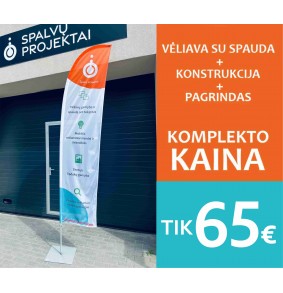 Reklaminės vėliavos KOMPLEKTAS SPALVOS